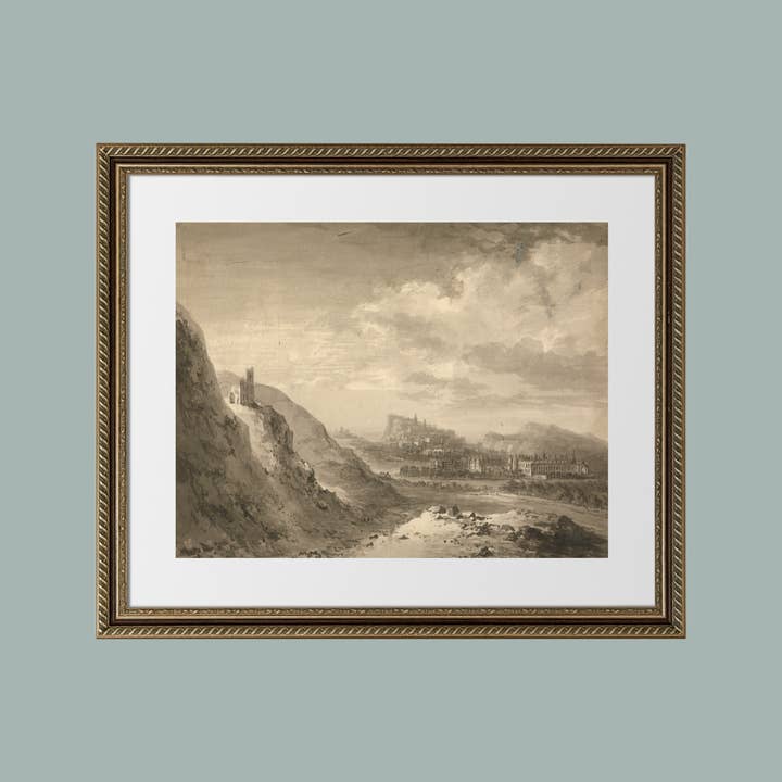 Sea to Skye - Wholesale Art Print - Sketch of Edinburgh Antique Art Print7