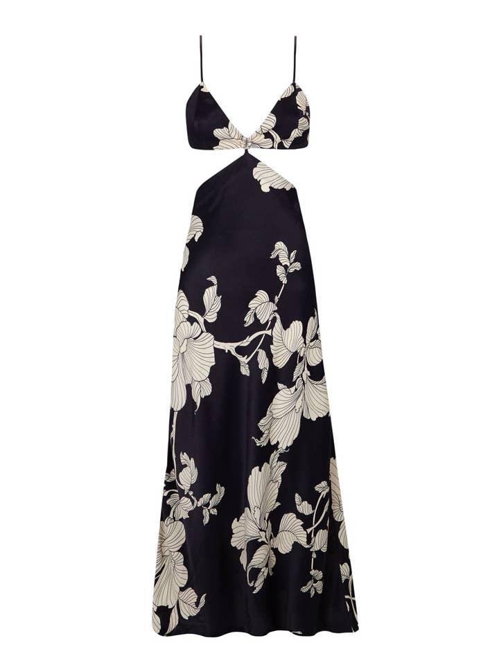 eikō ai – wholesale Dress – Women's – Musk Floral Dress - Black1