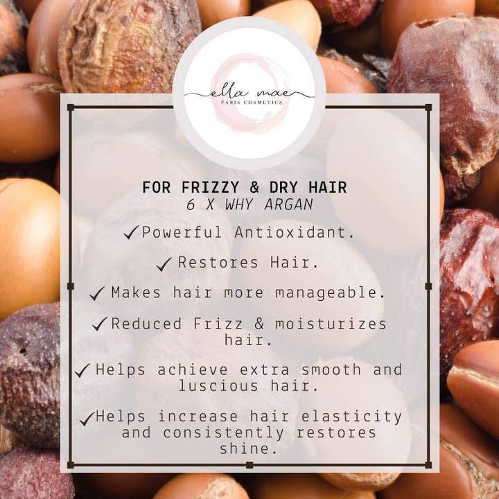Ella Mae Paris – wholesale Hårschampo – 100% NATURLIG FRIZZ KONTROLL ARGAN OLJA SCHAMPO