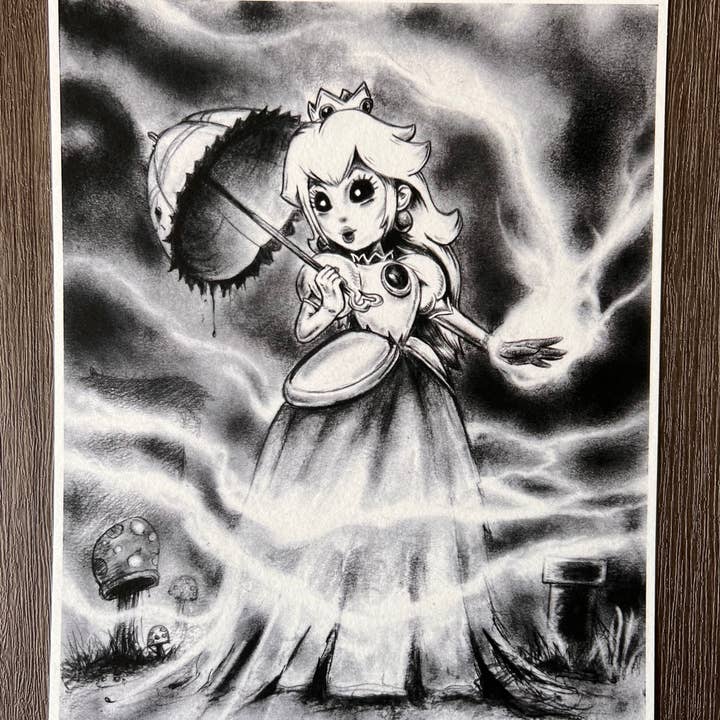 Andy Sciazko Art - Wholesale Art Print - Peachy-Dark Art Print