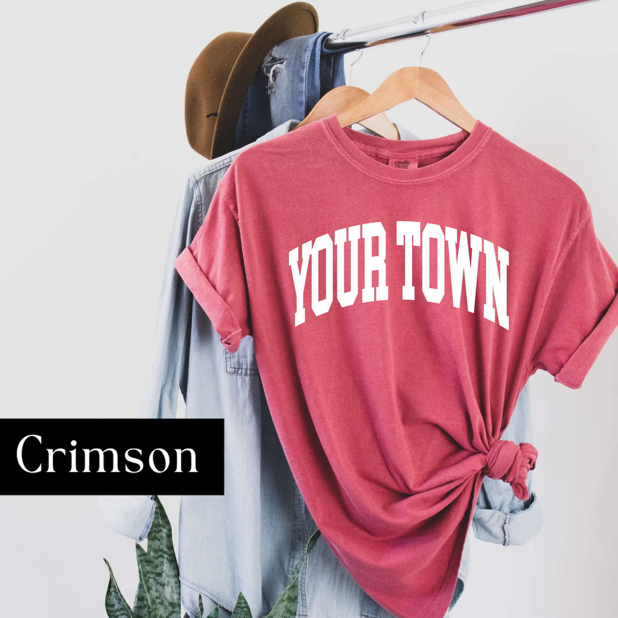 Faith & Life Christian Brands – Engroshandel T-shirt med print - Dame – Custom City Comfort Farver Heavyweight Hometown T-shirt18