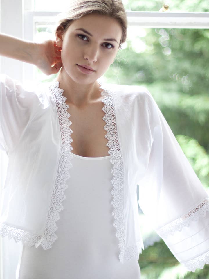 Veste de lit Calla Victorian en coton pour la vente par Cottonreal