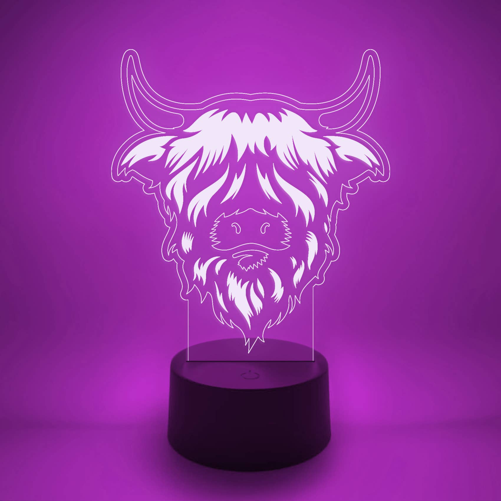 The 308 Collective - Vente Lampes d'appoint/de bureau - Lampe LED Highland Cow | Cadeaux pour les éleveurs et les éleveurs4