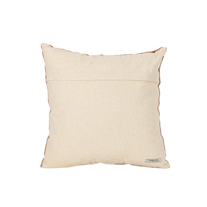 Foreside Home & Garden - Wholesale Throw/Decorative Pillow - Arlen 14x14 Plaid Throw Pillow Rust Cotton Fall Decor