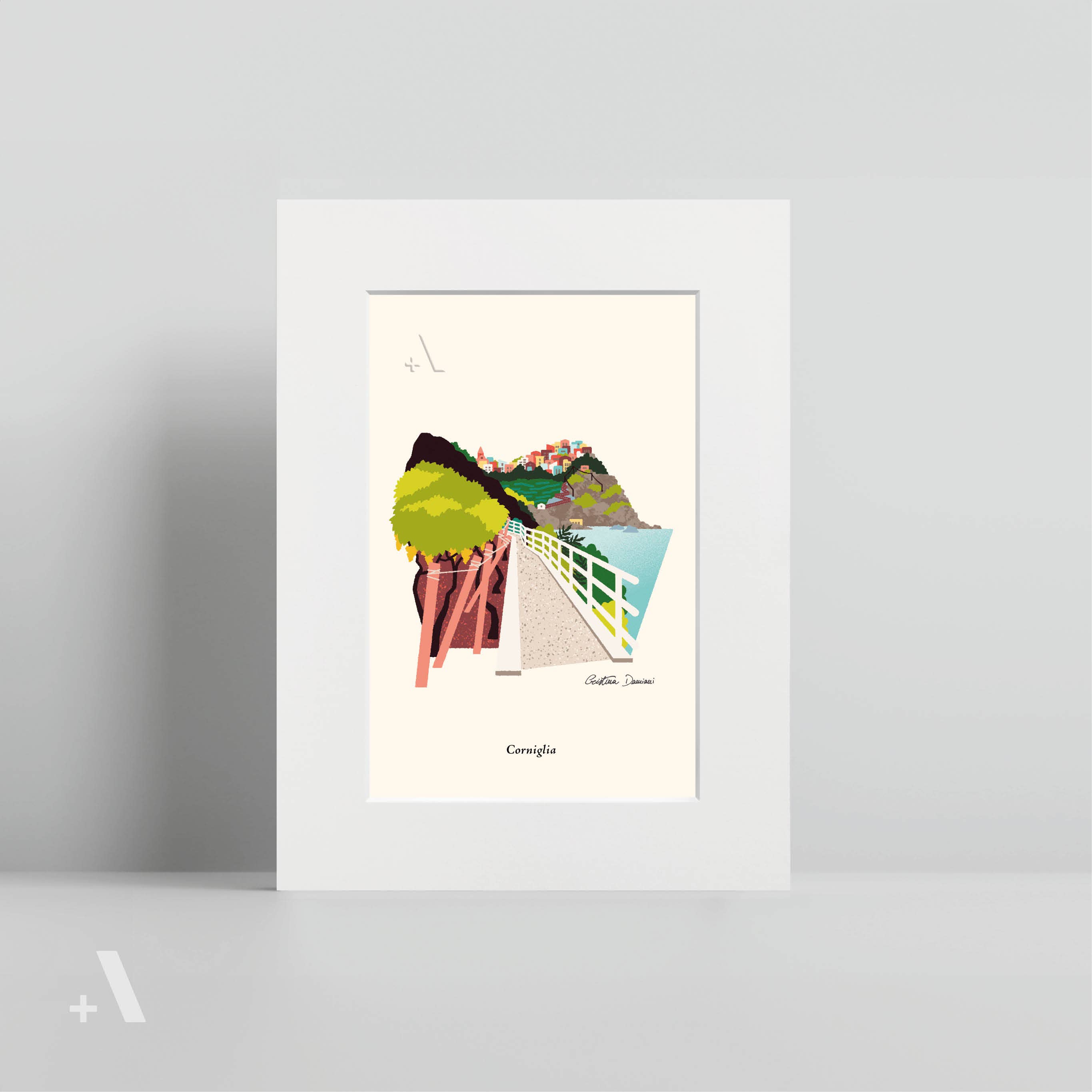 Addvent Italy - Venta al por mayor Ilustración - Impresiones artísticas pequeñas de The Cinque Terre1