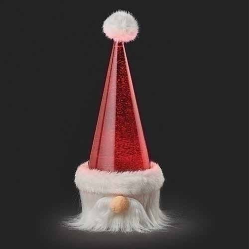 Lighted Swirl Santa Hat Gnome Head for wholesale by Roman
