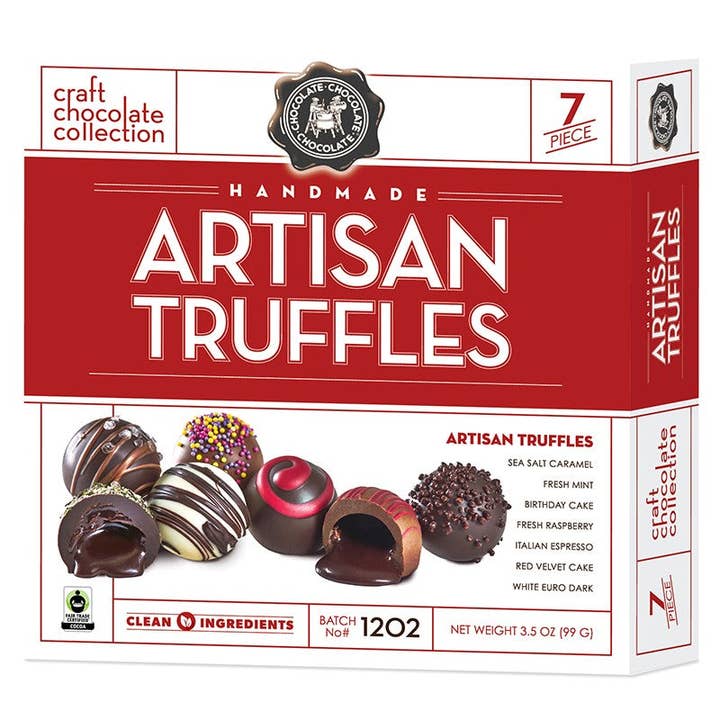 7 PC Artisan Truffles (3.5 OZ) - CASE/12 for wholesale by Chocolate Chocolate Chocolate Company