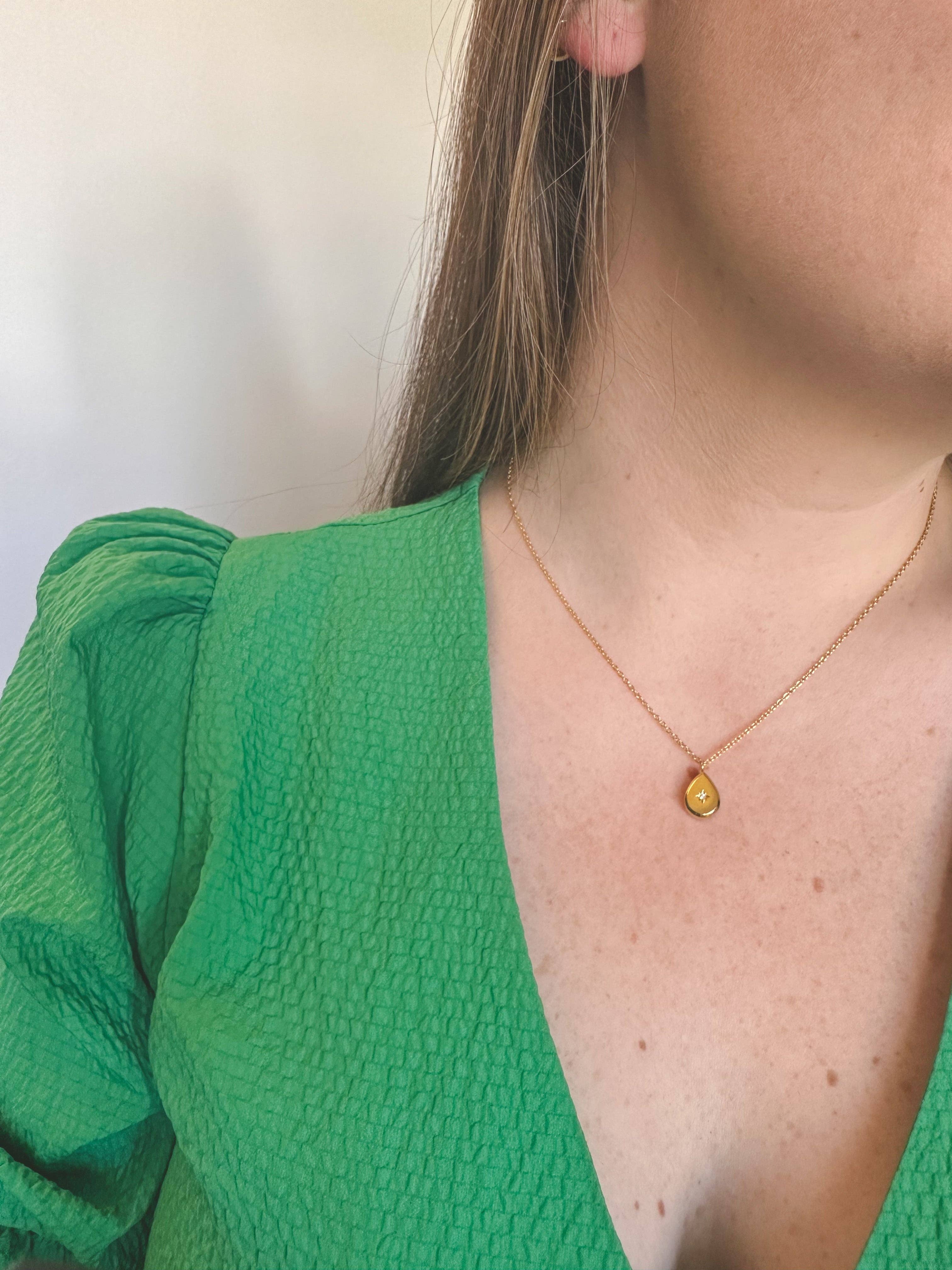 DRIP JEWELRY - Wholesale Pendant/Charm Necklace - Drip in Gold Necklace3