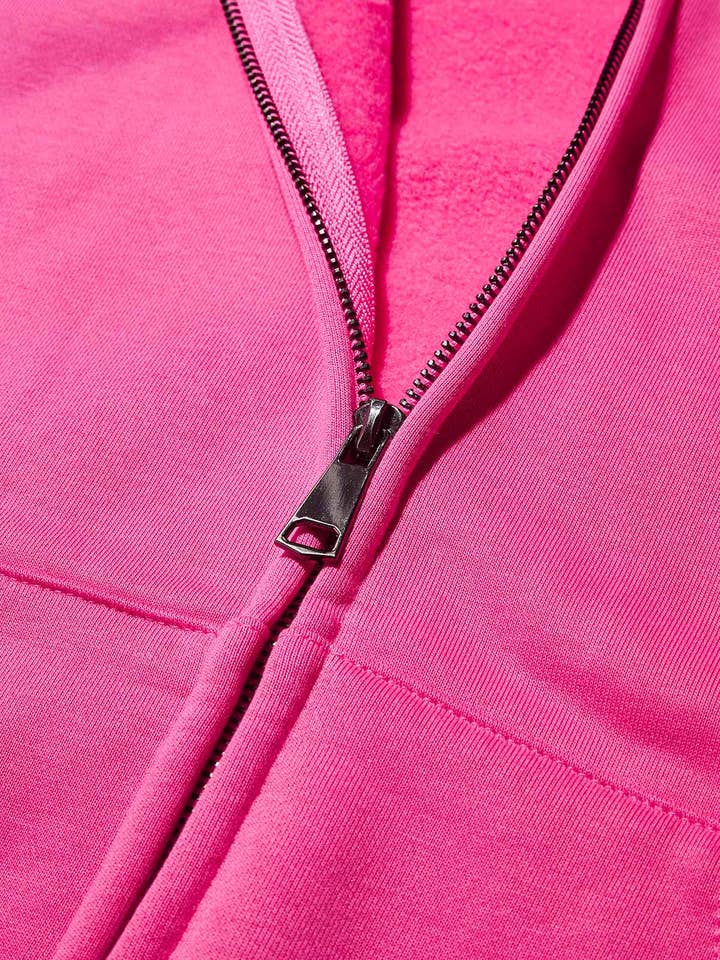 NOISSEY - Wholesale Hoodie – Unisex - Solid-Color Warm Zip-Up Hoodie6