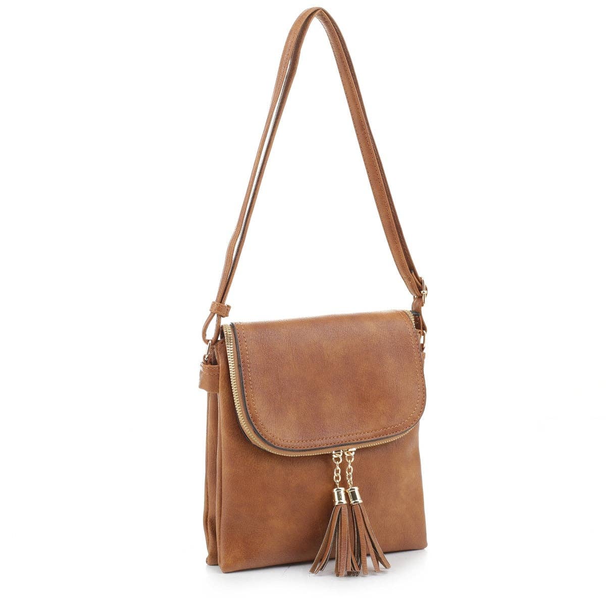 MiMi Wholesale - Wholesale Crossbody Bag - Women's - DJ96152 BJ6152 Monogrammable Flap-over Two Compartment Cross3