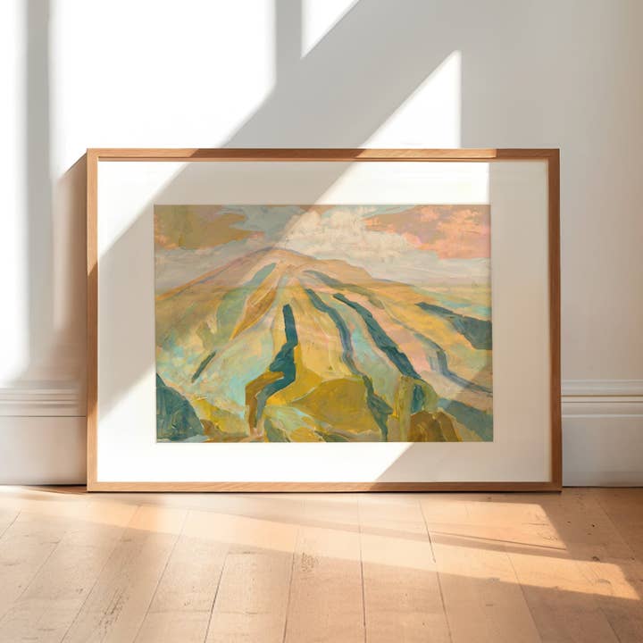 El Baker Art - Wholesale Art Print - Neutral Abstract Mountain Landscape Wall Art Print3