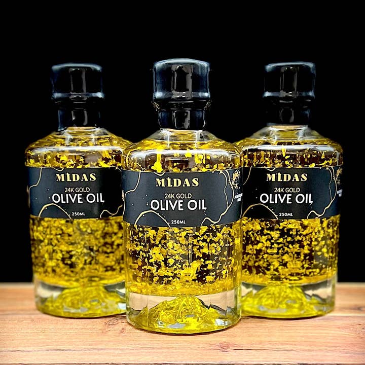 Midas Luxury Gifts - Wholesale Olive Oil - Midas 24K Gold Organic Olive Oil