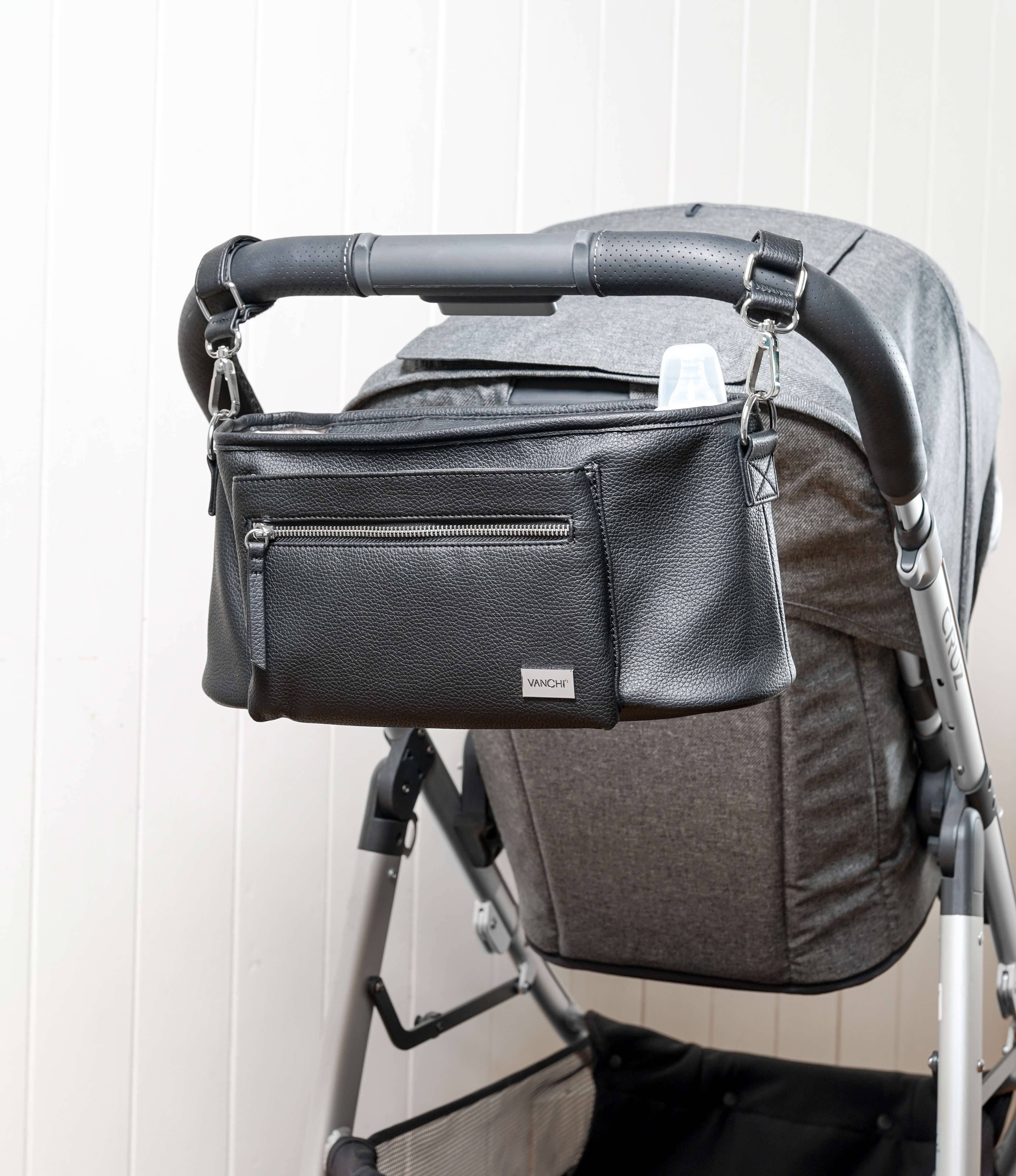 VANCHI – wholesale Skötväska - Baby – VANCHI Barnvagn Caddy - Svart9