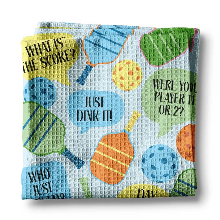 Pickleball Sayings Team Tennis Kitchen Towel Waffle Gifts for wholesale by Canary Road