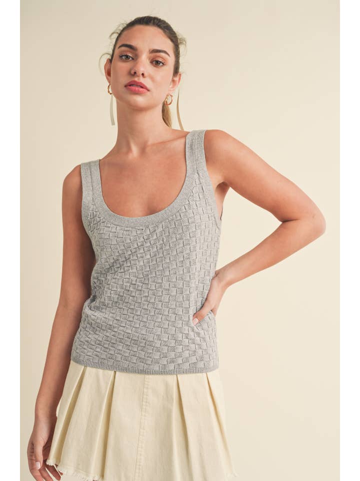 AEMI + CO – Tops – Mulher por atacado – Tanque de malha 360BN Gwenn 122