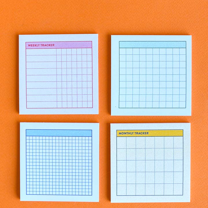 Recess Shop - Wholesale Sticky Notes - Habit Tracker Sticky Note Pad Set