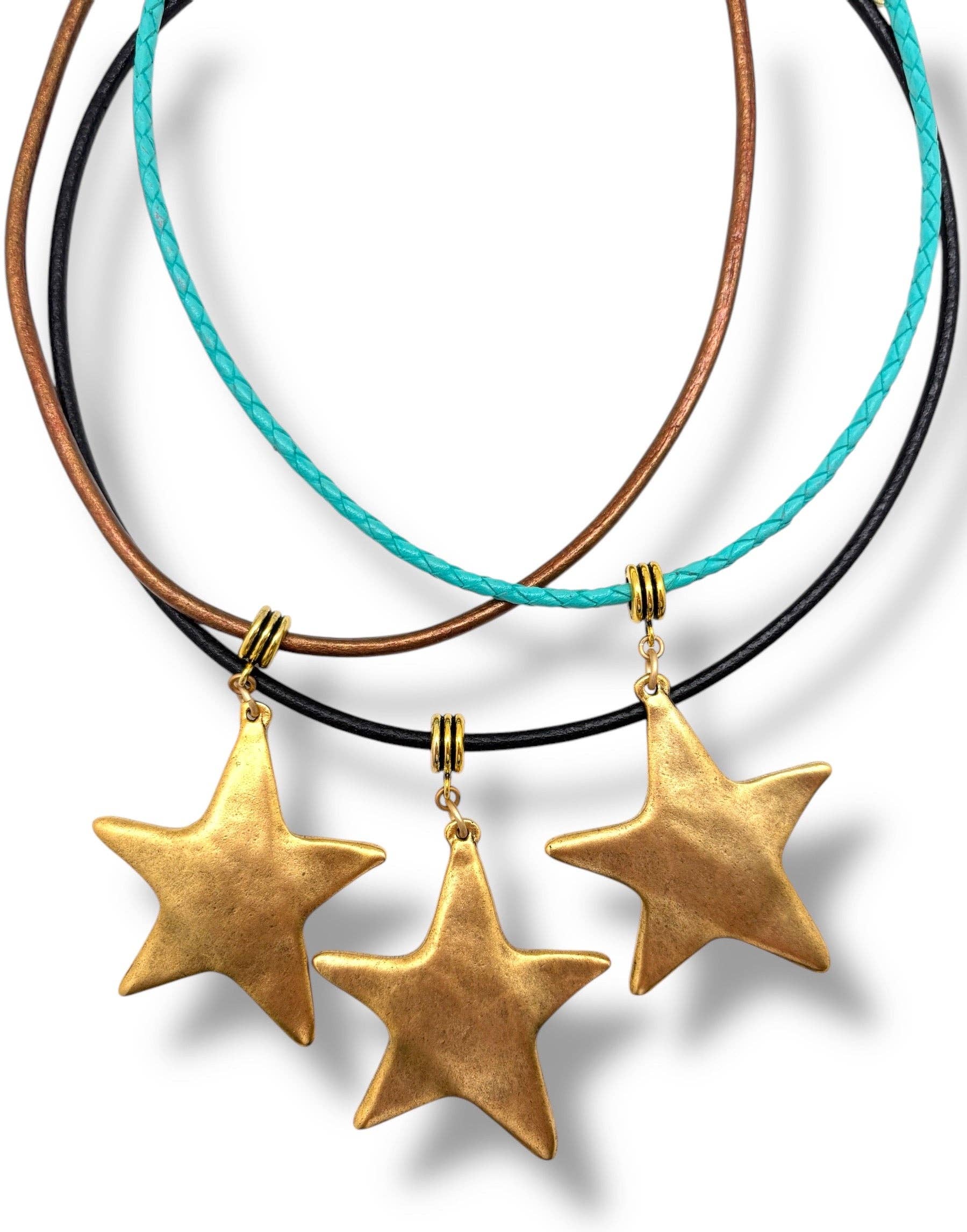 Shiver + Duke - Wholesale Pendant/Charm Necklace - Nova Leather Necklace1