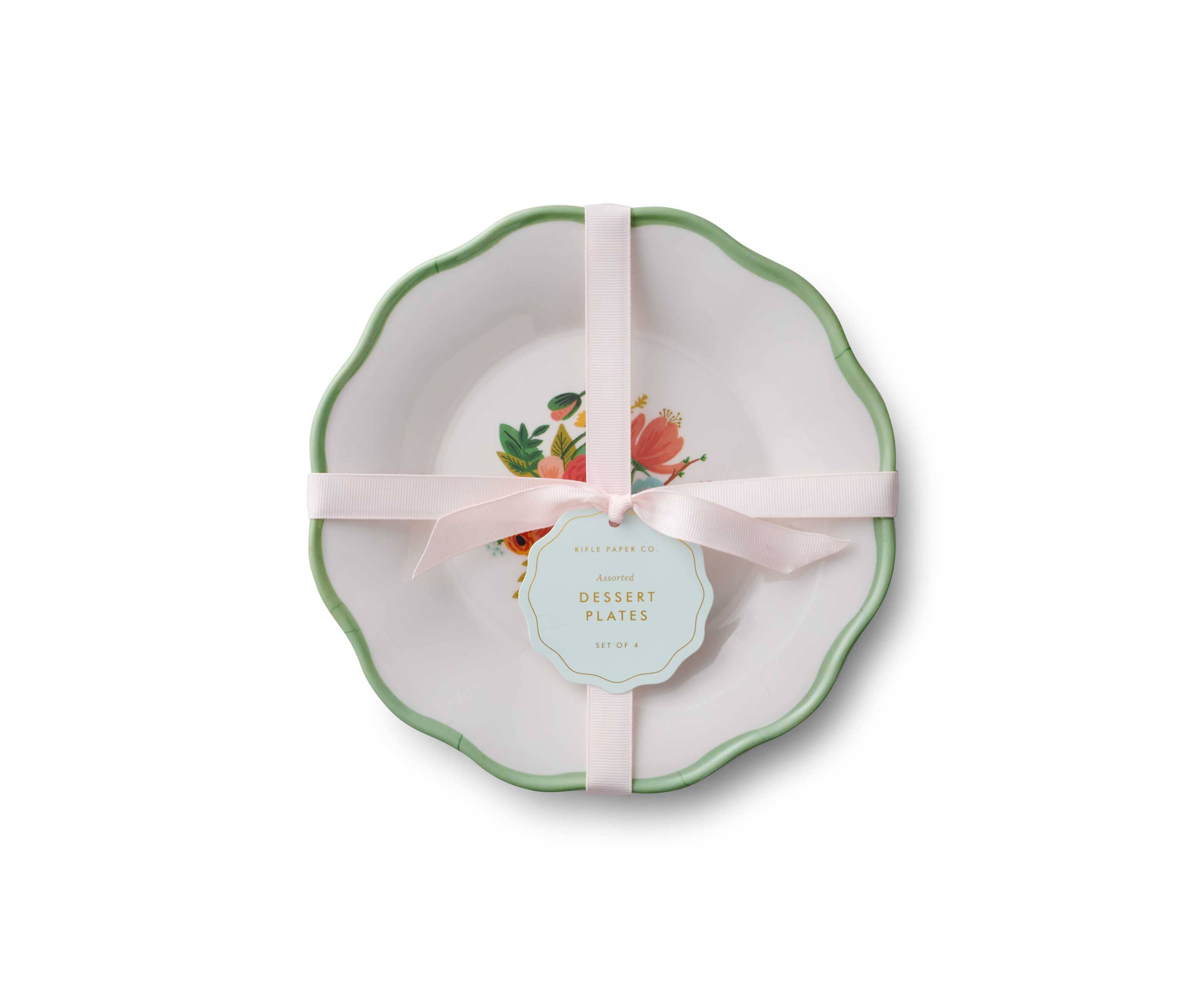 Rifle Paper Co. - Wholesale Dinner Plate - Garden Party Melamine Assorted Dessert Plates1