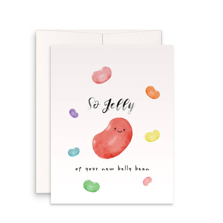 Liyana Studio - Wholesale Baby Card - Jelly Bean Pregnancy Congrats - New Baby Card