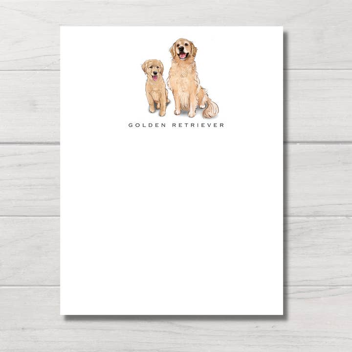 Dog Note Cards | Golden Retriever | Set of 6 for wholesale by Fable & Sage