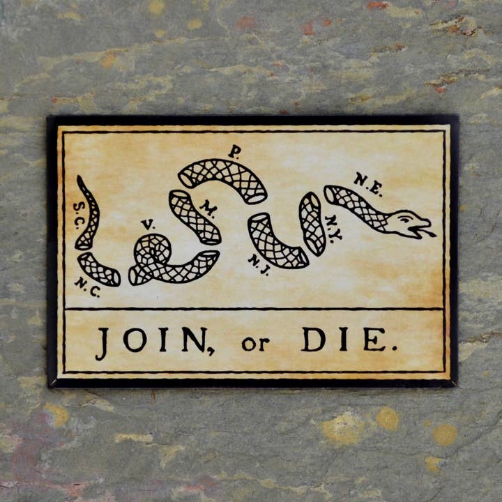 Join or Die Magnet for wholesale by TR Historical