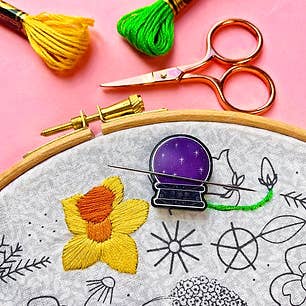 Crystal Ball Needle Minder for wholesale by Pixels & Purls