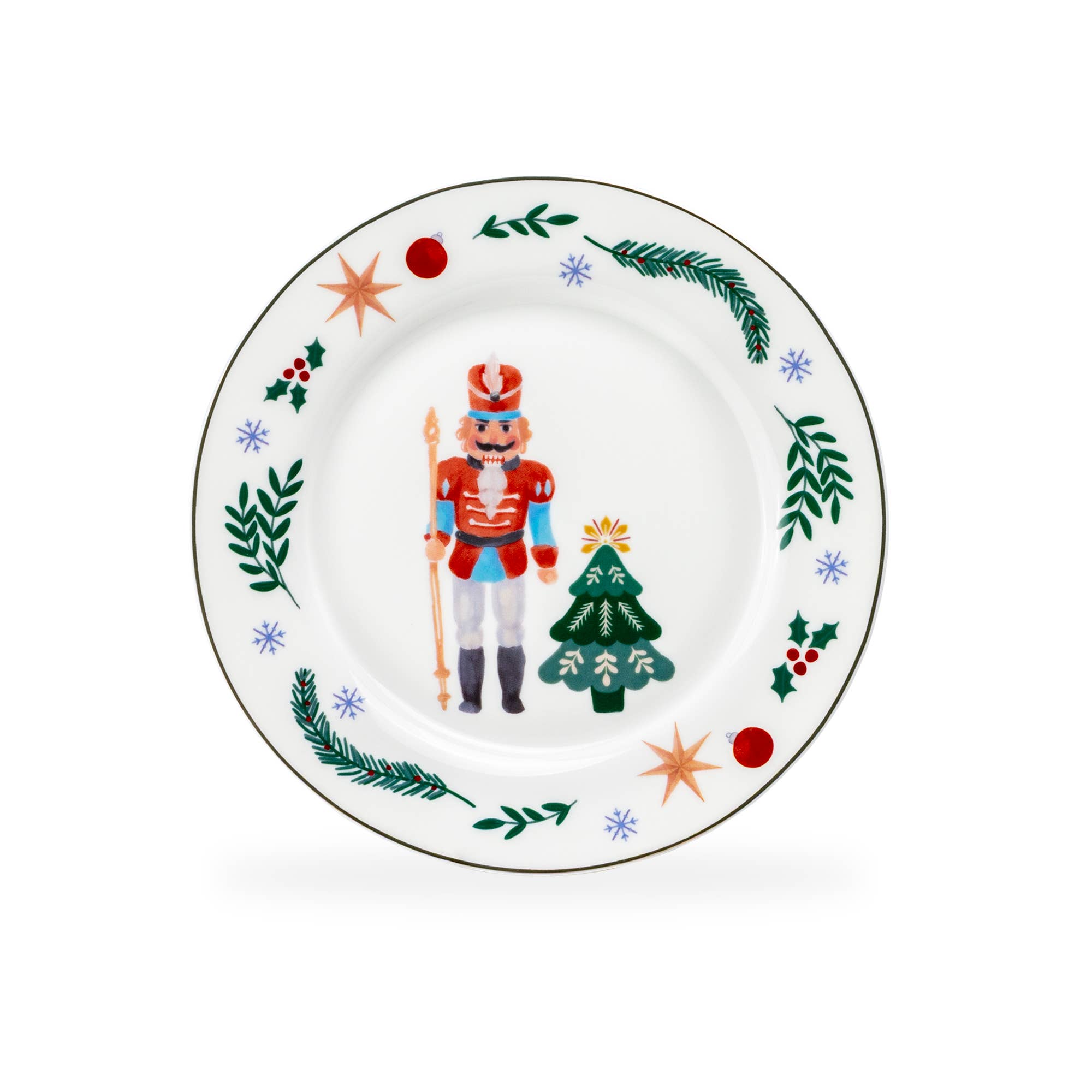 Grace Teaware - Wholesale Salad Plate - Assorted Nutcracker Wonderland 8" Salad Plate Set of 44