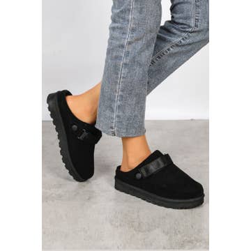 No Doubt Shoes – wholesale Träskor – dam – DAMTOFFLOR MED FUSKPÄLSFODER BEKVÄMA SLIP-IN MULE SLIDER TRÄSKOR20