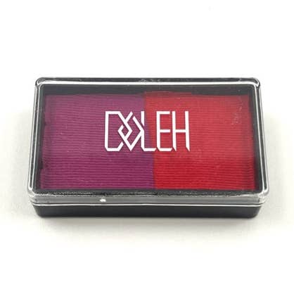 DOLEH Tavolozza a due colori (viola e rosso) per la vendita all'ingrosso da parte di DOLEH BEAUTY