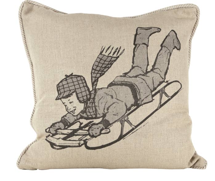 Ox Bow Decor - Wholesale Throw/Decorative Pillow - Winter Sports/Sledding Pillow0