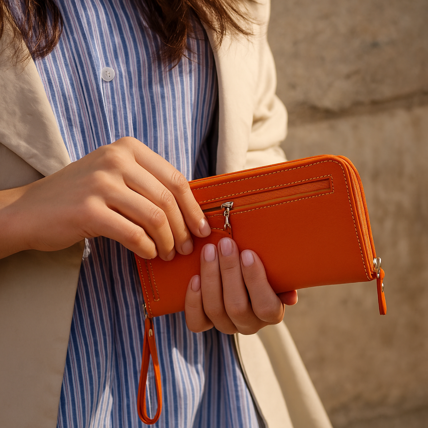 Hides - Wholesale Wallet - Women's - Leather Zip Around Wallet9