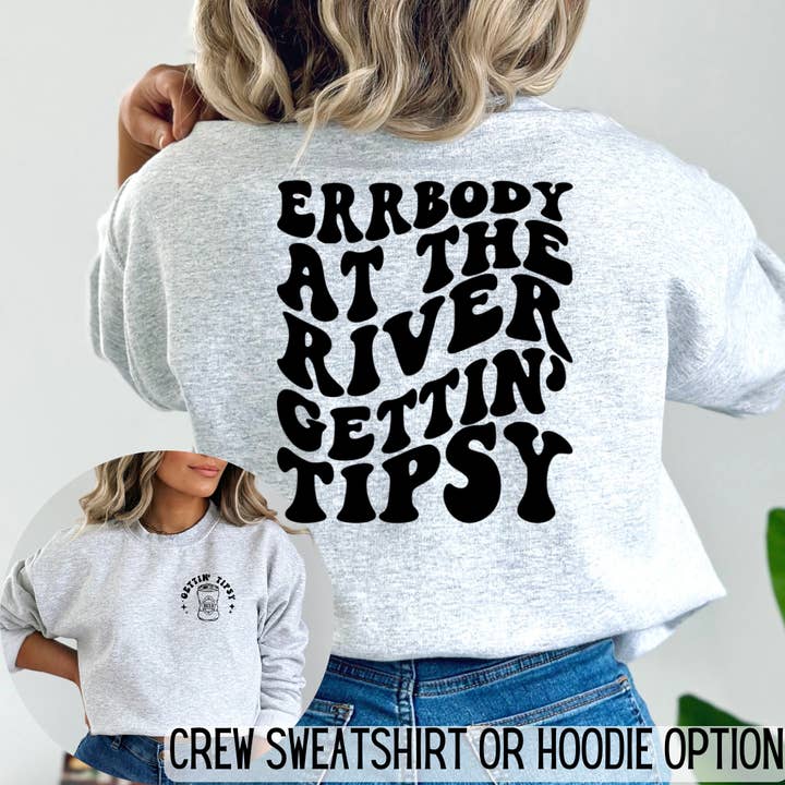 Erbody At The River Tipsy Wavy Graphic Sweatshirt or Hoodie for wholesale by FAMS design