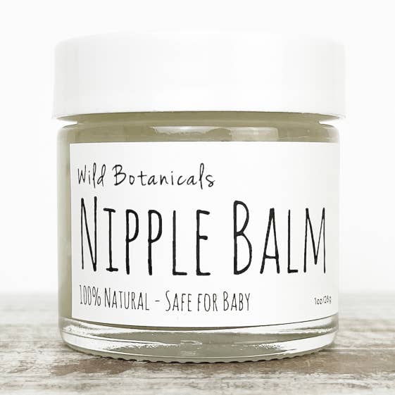 Glasgefäß für Brustwarzenbalsam, 1 Unze für den Großhandel von Wild Botanicals