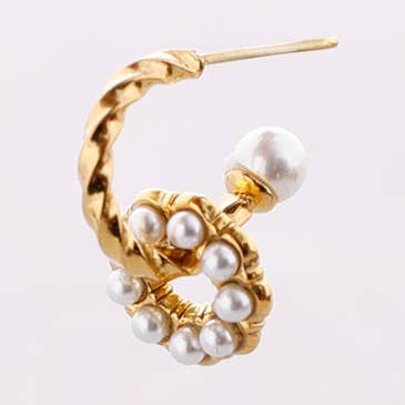 Orecchini Acciaio Cerchio Anello Perline per la vendita all'ingrosso da parte di Sonata