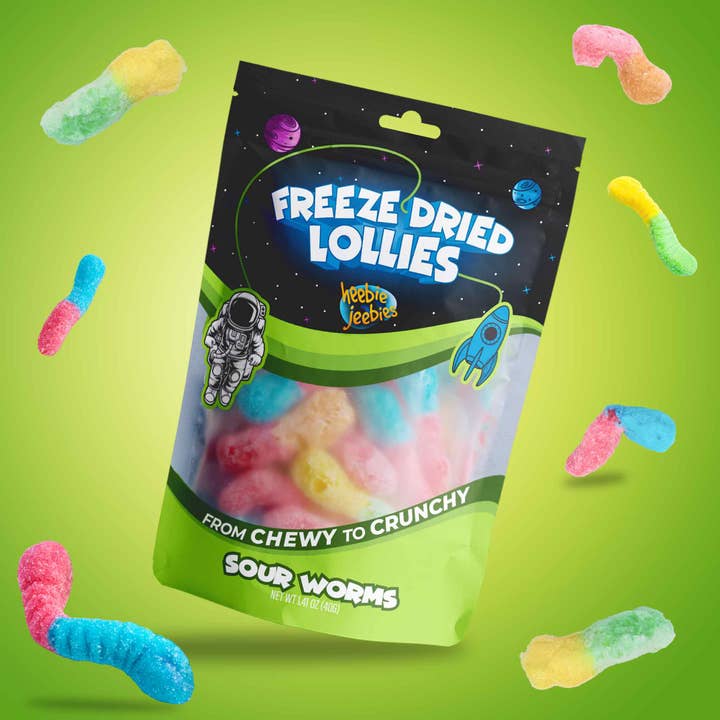 Heebie Jeebies - Wholesale Boiled sweets - Freeze Dried Sour Worms