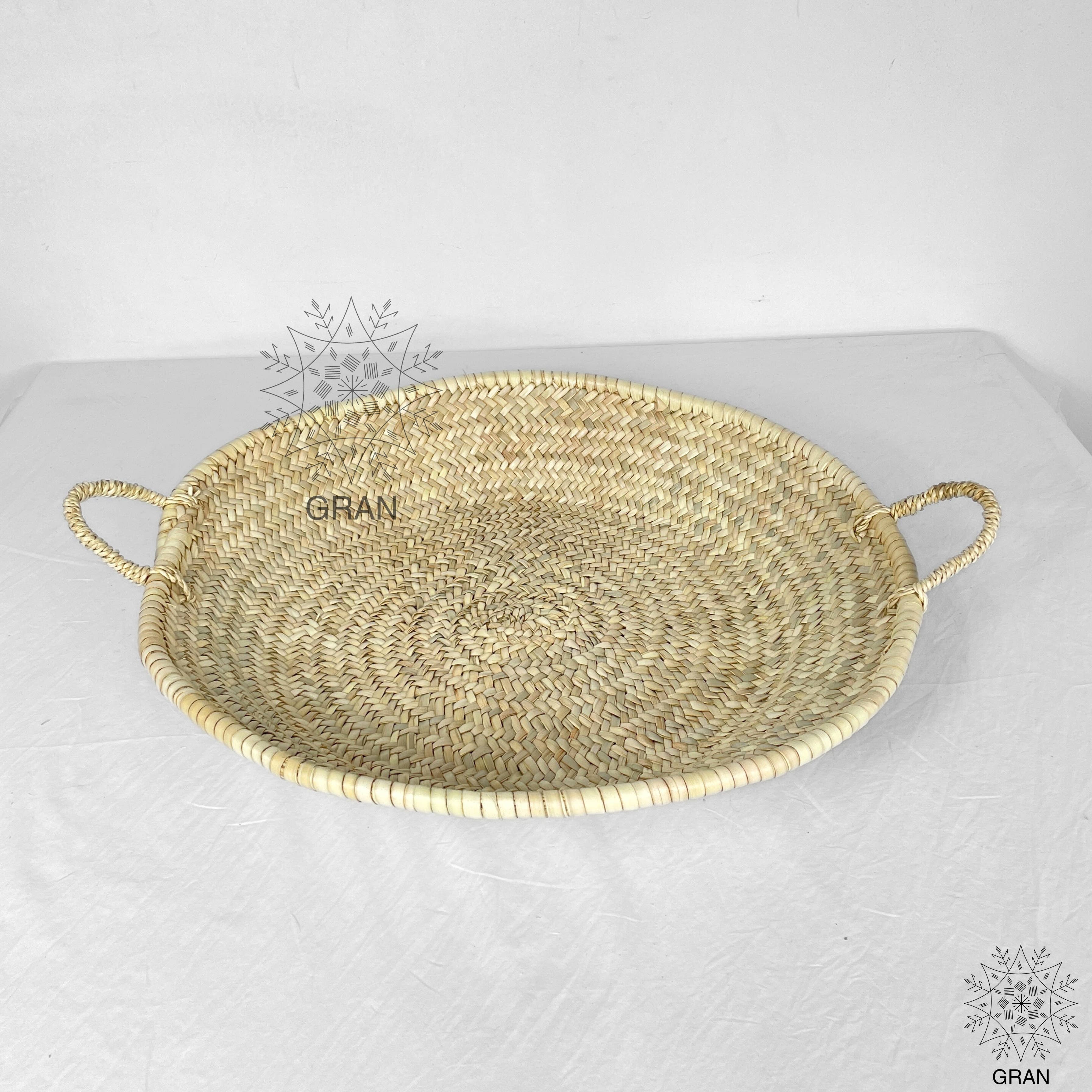 Gran Wholesale - Wholesale Decorative Plate/Dish/Bowl - Moroccan Straw Woven Plate, Handcrafted Wicker Plates1