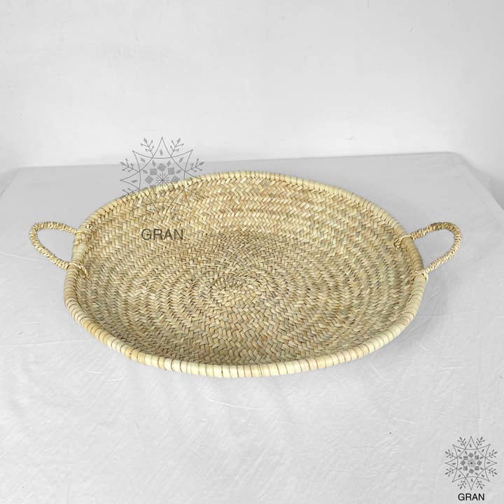 Gran Wholesale - Wholesale Decorative Plate/Dish/Bowl - Moroccan Straw Woven Plate, Handcrafted Wicker Plates1