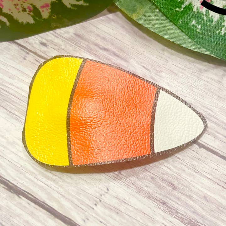 Candy Corn Snap Clips for wholesale by A Squared Bowtique