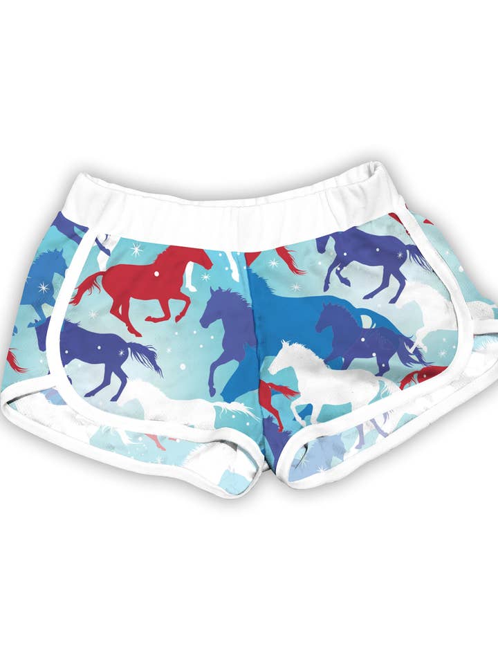 Americana Horses Shorts for wholesale by Urban Smalls