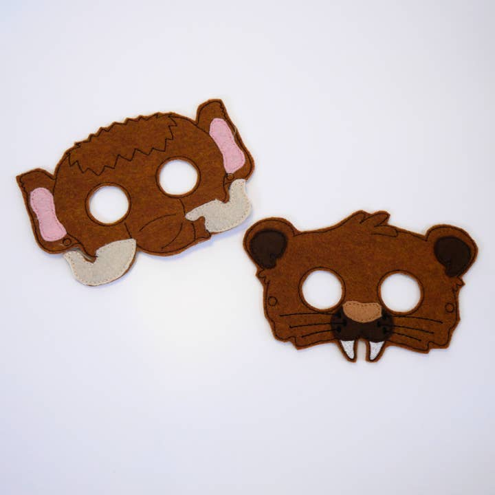 Extinct Animals Felt Costume Masks for wholesale by Leluna Star