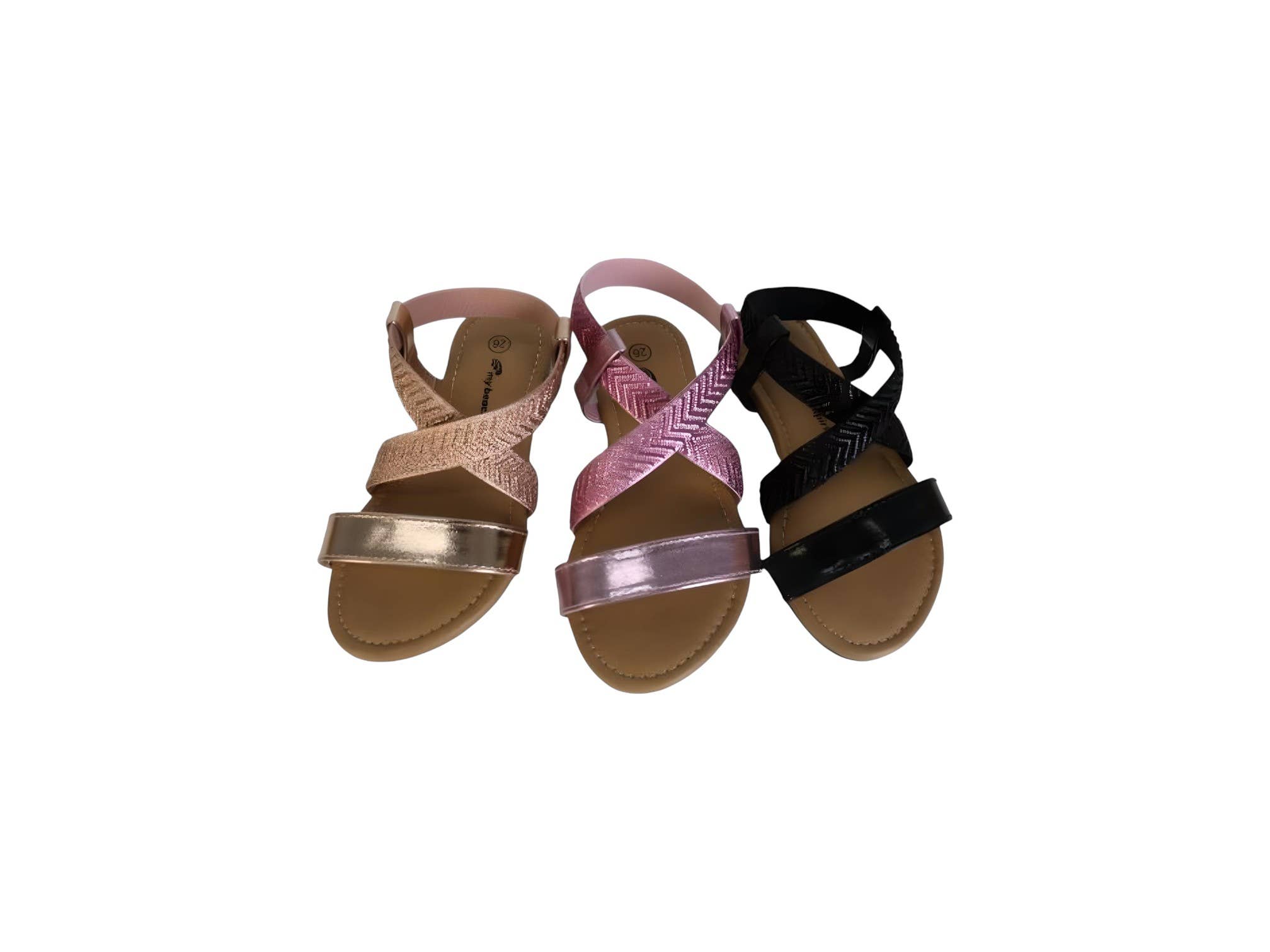 MB SMERWICK SA - Wholesale Sandals - Kids - CROSS ELASTIC CANNES SANDALE – 3 COL. – T.30/35 - MBS00782