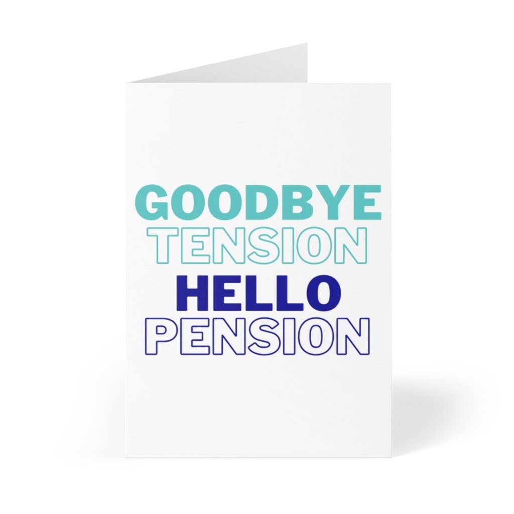 R is for Robo - Wholesale Retirement Card - Hello Pension Funny Retirement Card Going Away Cards Goodbye1