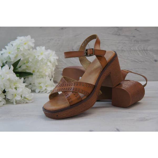 Top Staka – Engroshandel sandal - Dame – Kvinder Platform Træ effekt hæle dæmpning sandaler