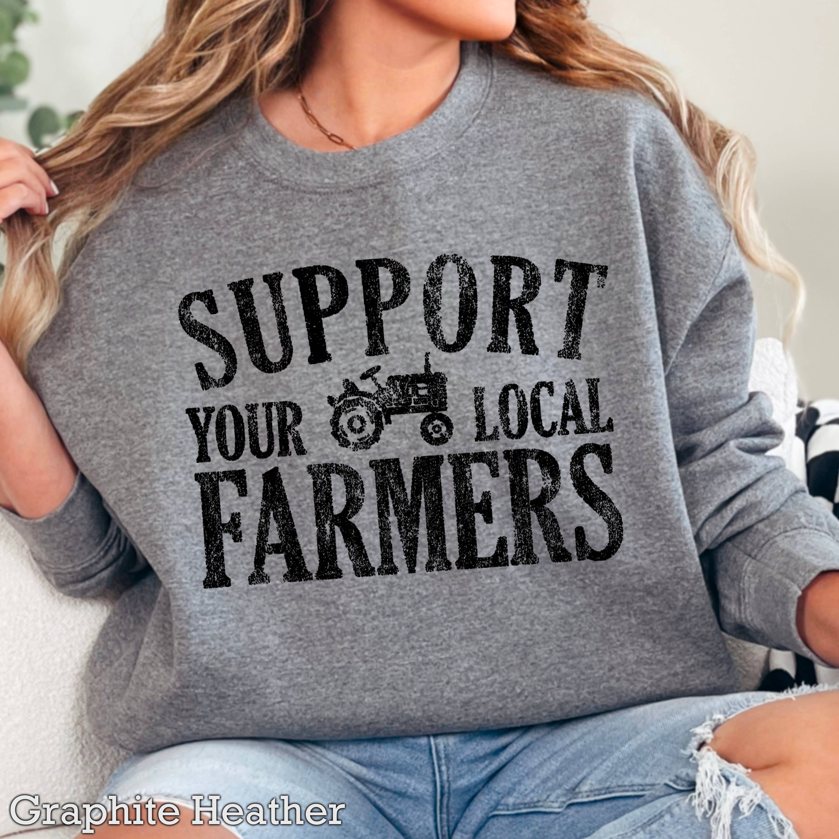 Shoppe SHC - Wholesale Graphic Sweatshirt - Women's - Support Your Local Farmers Women’s  Graphic Sweatshirt2