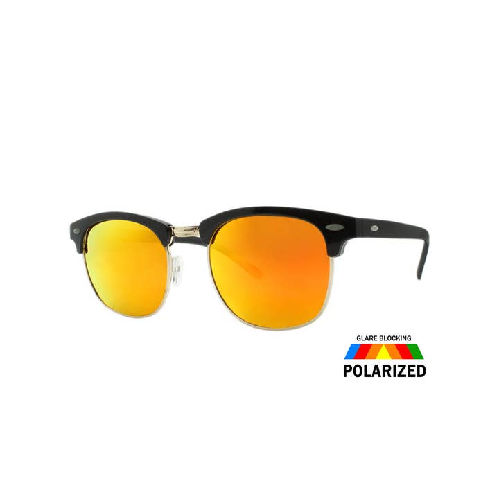 Shark Eyes, Inc - Wholesale Sunglasses - Unisex - Classic Polarized Sunglasses Mens Womens Beach Mirror Look