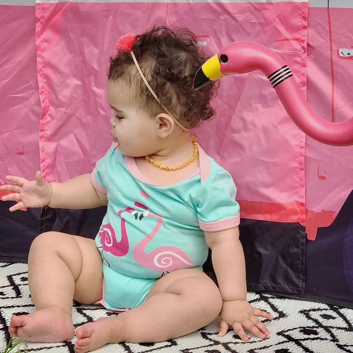 Doodle Pants – wholesale Bodysuit (non-footed) – Baby – Flamingo Baby Bodysuit3