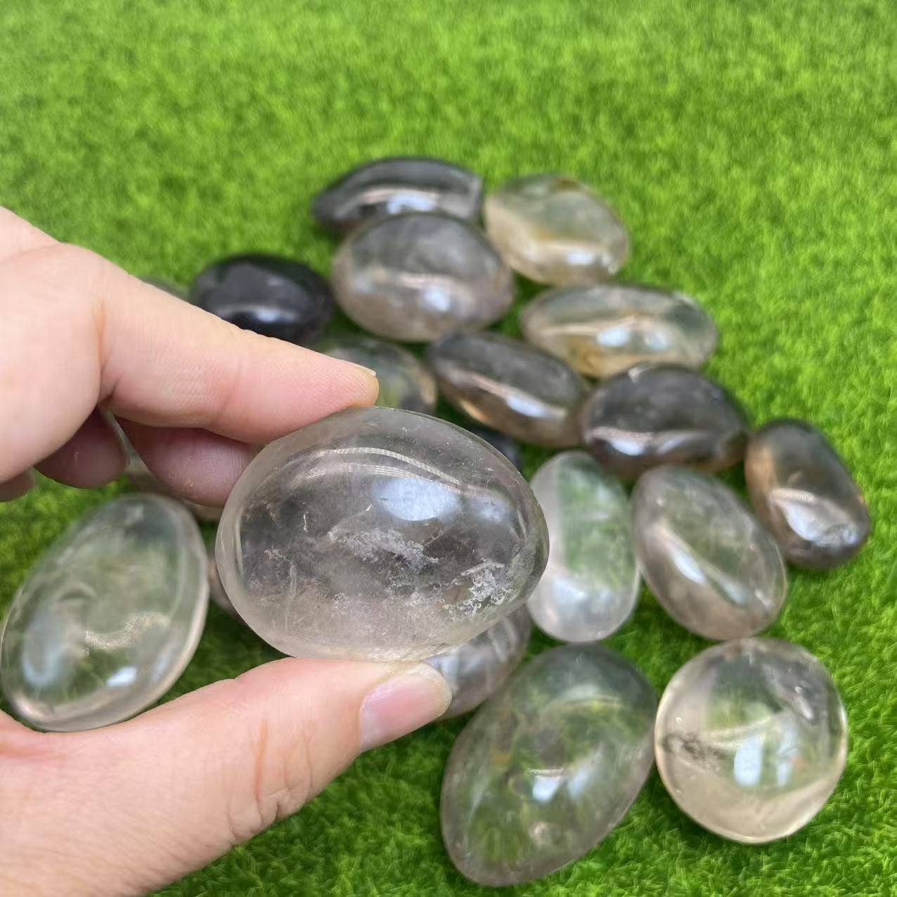 Crystal Deal· Wholesale Crystals & Gifts - Vente Pierre et cristal de spiritualité - Pierres de paume en quartz fumé (1,5-2,2") - 1 lb1