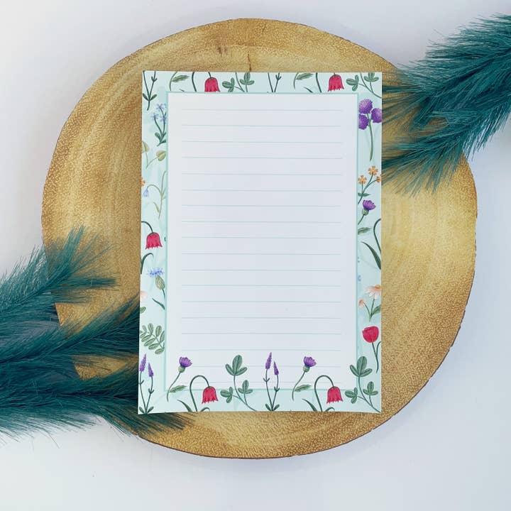 Wild About Flowers A5 Notepad for wholesale by Cosy & Card