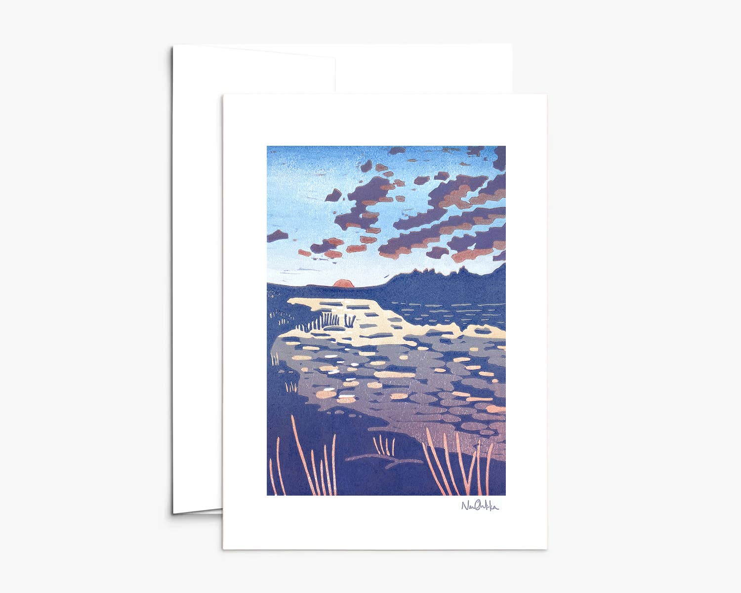 Nan Onkka Prints - Wholesale Everyday Greeting Card - Backcountry Sunrise Greeting Card3