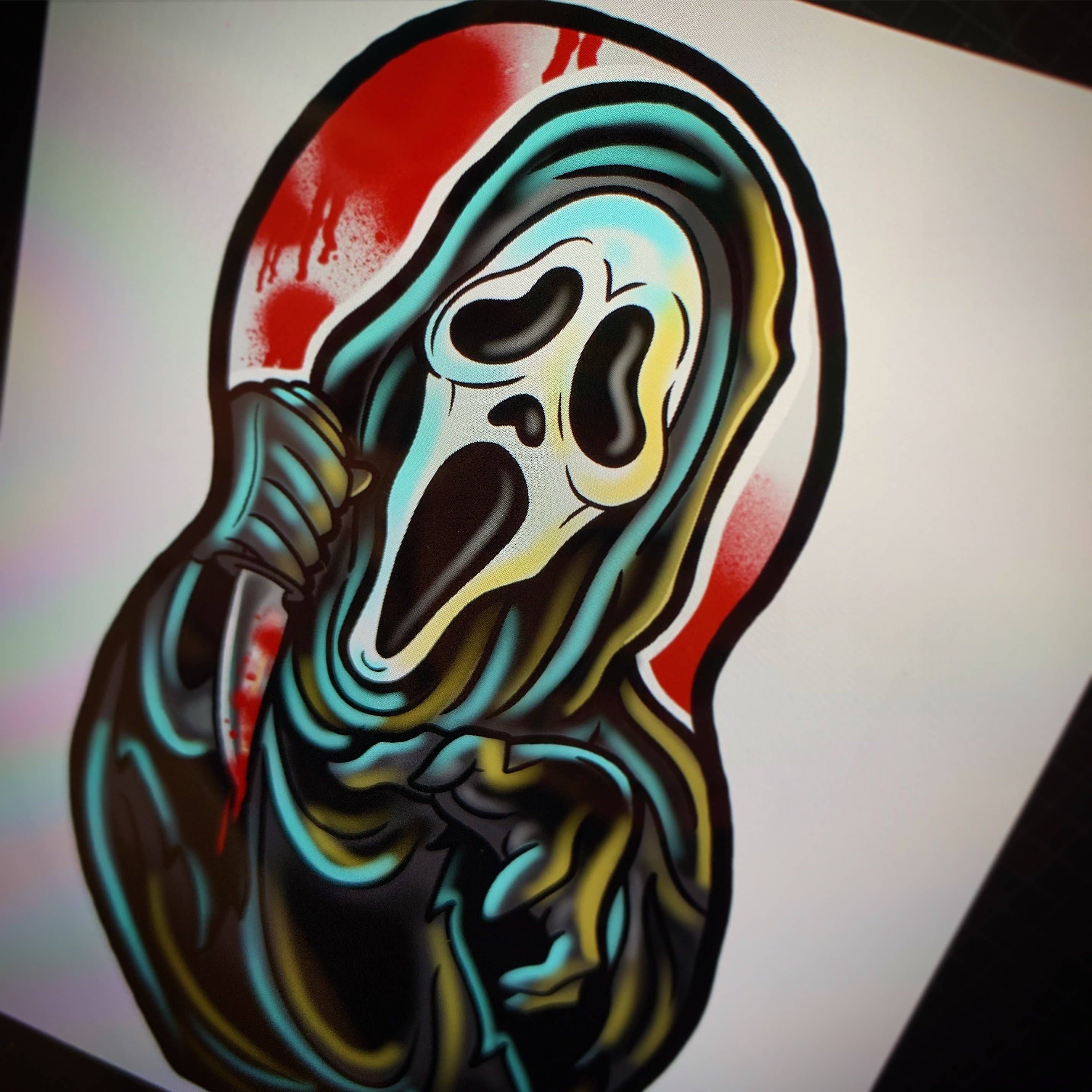 The Cuddle Cult - Wholesale Ornament - Ghostface Scream Inspired Plush Doll or Ornament2